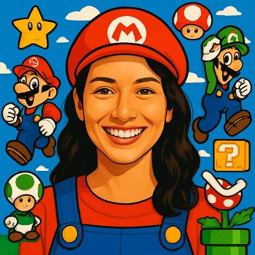 Example of a Nintendo-style AI avatar generated by MiniFigureAI