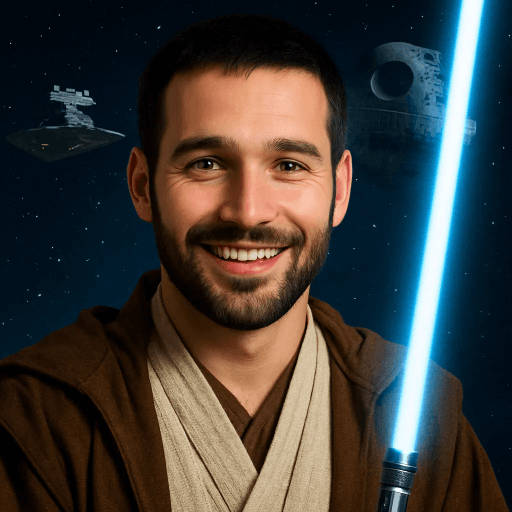 Example of a Star Wars-style AI avatar generated by MiniFigureAI