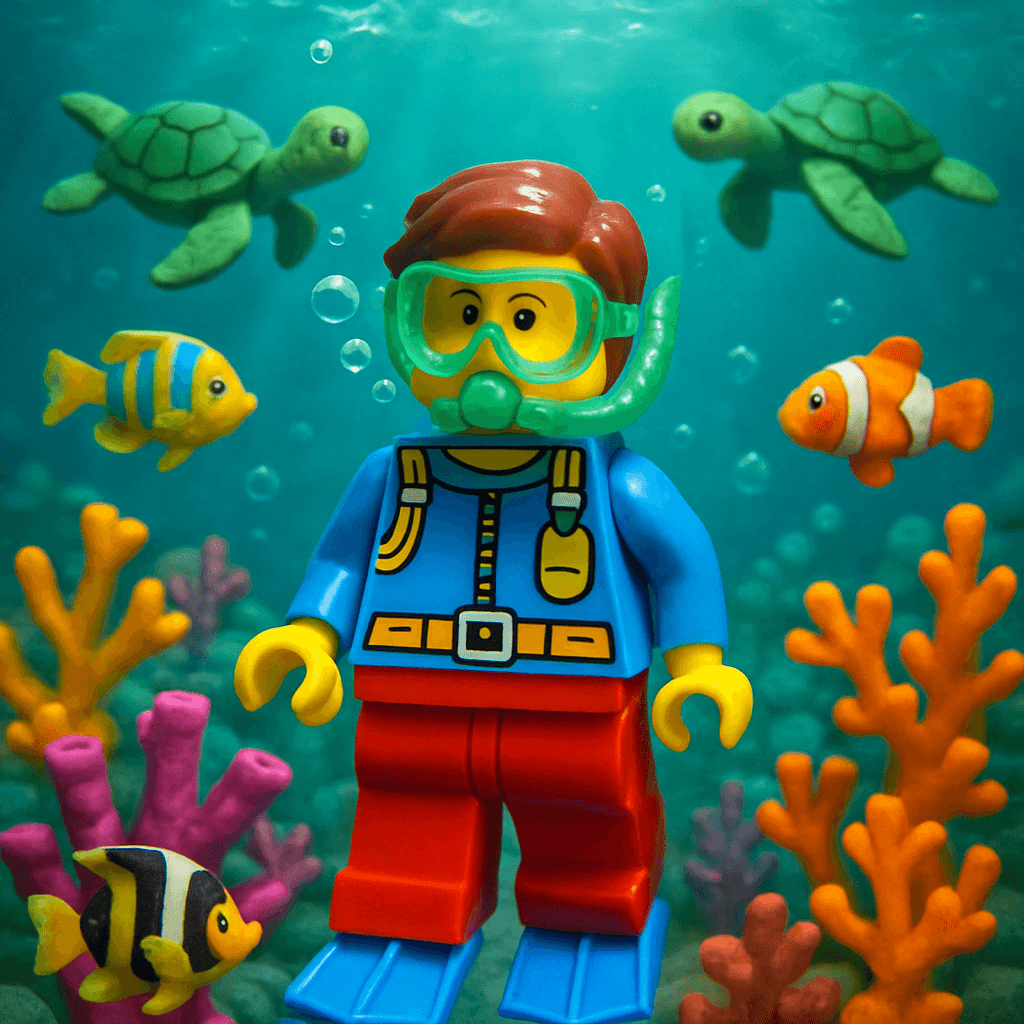 Underwater AI avatar style